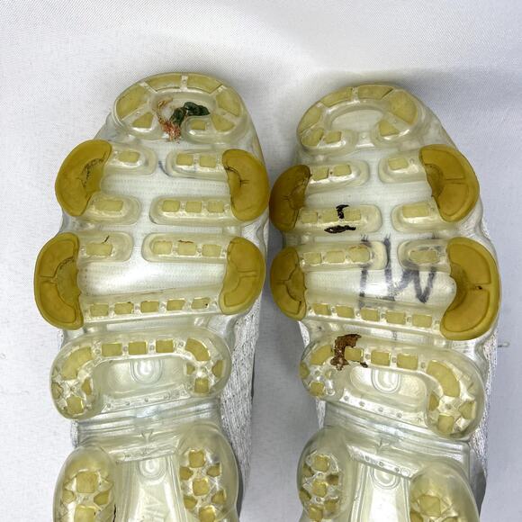 Nike Air VaporMax Flyknit 3 Womans 9.5 Mens 8 Running Shoes Pure Platinum - Picture 11 of 14